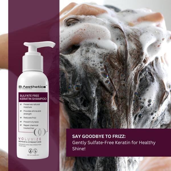 Sulfate Free Keratin Shampoo- liquid form- 250ml